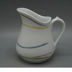 Bernardaud Limoges France Creamer Pitcher French Accent Bonjour Bonsoir Retired